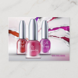 Tarjeta De Visita Técnico de arte de las uñas - Botellas polacas de 