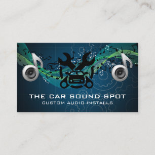 Tarjeta De Visita Técnico de audio automático Cuidado del auto