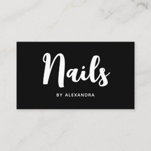 Tarjeta De Visita Técnico de Nail Artista Tecnológico Código QR Medi
