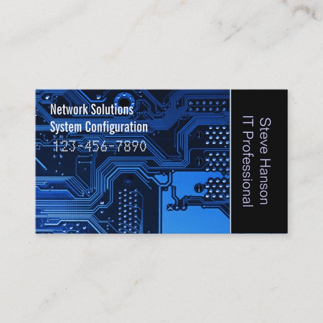 Tarjeta De Visita Técnico de programadores informáticos (Anverso)
