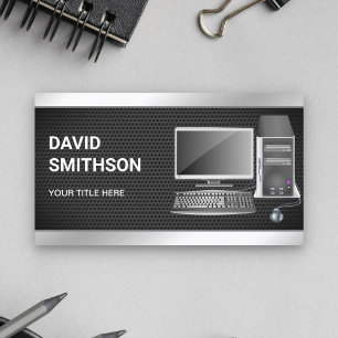 Tarjeta De Visita Técnico de reparación de equipos de sobremesa de m