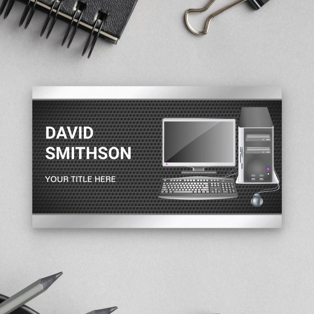 Tarjeta De Visita Técnico de reparación de equipos de sobremesa de m (Subido por el creador)