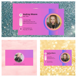 Tarjeta De Visita Técnico de uñas