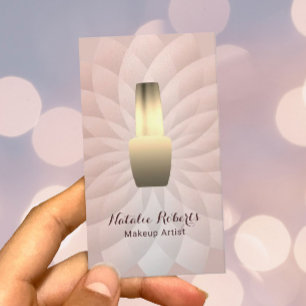 Tarjeta De Visita Técnico de uñas Manicurista Rosa Gold Lotus Salo