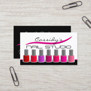 Tarjeta De Visita Técnico del clavo/salón de belleza