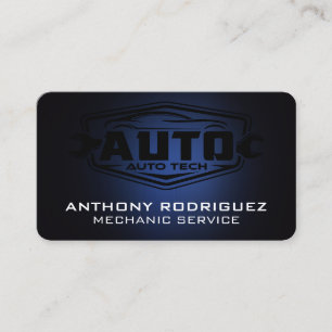 Tarjeta De Visita Técnico mecánico de automóviles Cuidado del coch