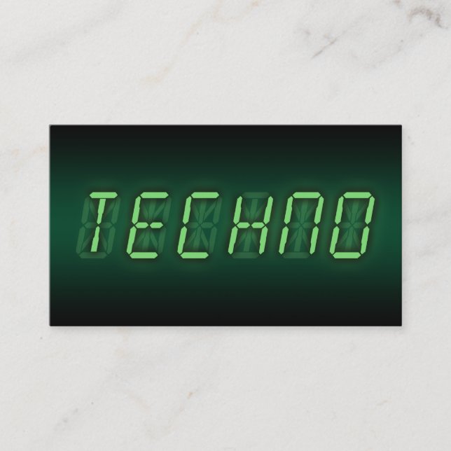 Tarjeta De Visita tecno digital (Anverso)
