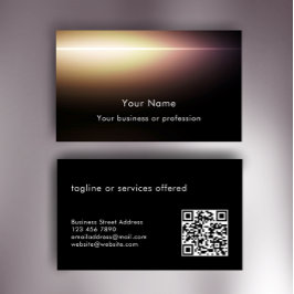 Tarjeta De Visita Tecnología de código QR de texto personalizado con