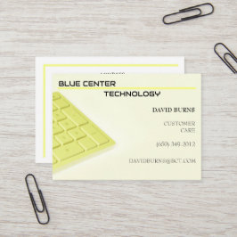 Tarjeta De Visita Tecnología de información de teclado amarillo
