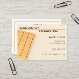 Tarjeta De Visita Tecnología de información de teclado naranja