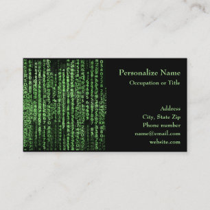 Tarjeta De Visita Tecnología de matriz de datos del programa informá