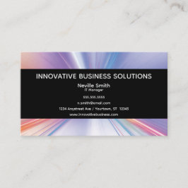 Tarjeta De Visita Tecnología de Radiación de Luz Comunicación de TI