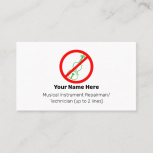 Tarjeta De Visita Tecnología de tecnología de no instrumentos de vio