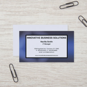 Tarjeta De Visita Tecnología de Textura Azul Alta Tecnología IT