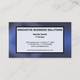 Tarjeta De Visita Tecnología de Textura Azul Alta Tecnología IT