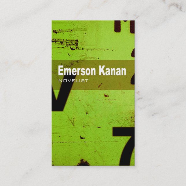 Tarjeta De Visita Tecnología del arte del TBA - escritor del autor (Anverso)