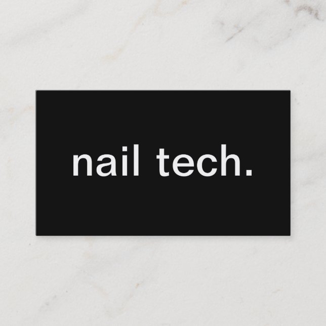 Tarjeta De Visita Tecnología del clavo (Anverso)