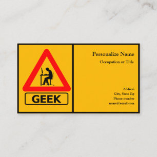 Tarjeta De Visita Tecnología Geek de Computación Profesional