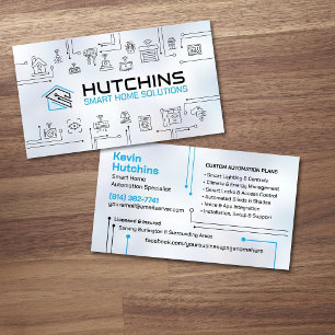 Tarjeta De Visita Tecnología moderna de automatización del hogar int