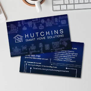 Tarjeta De Visita Tecnología moderna de automatización del hogar int