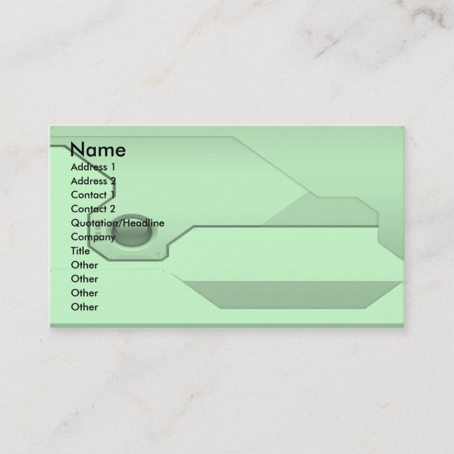 Tarjeta De Visita Tecnología-Negocio-Tarjeta (Anverso)