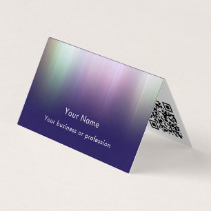Tarjeta De Visita Tecnología profesional de código QR personalizado 