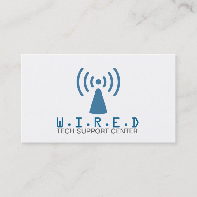 Tarjeta De Visita Tecnología Soporte técnico Reparación de computado (Anverso)