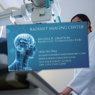Tarjeta De Visita Tecnólogo Radiológico Imágenes Médicas