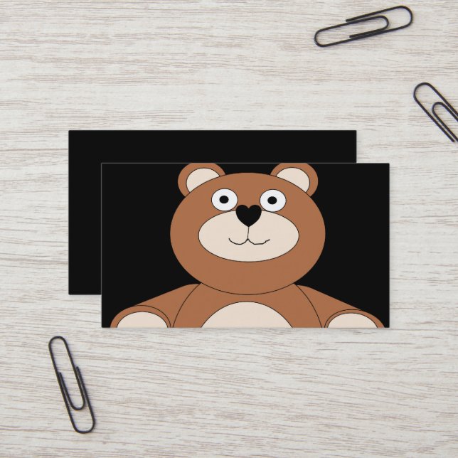Tarjeta De Visita Teddy Bear Design Business Card (Anverso/Reverso In Situ)