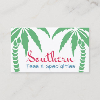Tarjeta De Visita Tees y especialidades del sur