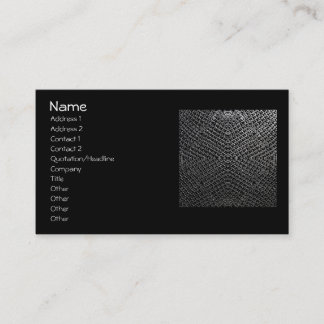 Tarjeta De Visita Teja de plata 196 de Chainmail