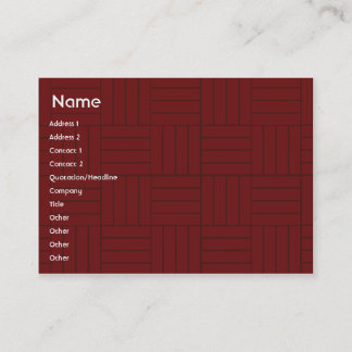 Tarjeta De Visita Teja roja - rechoncha