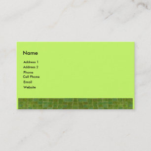 Tarjeta De Visita teja verde