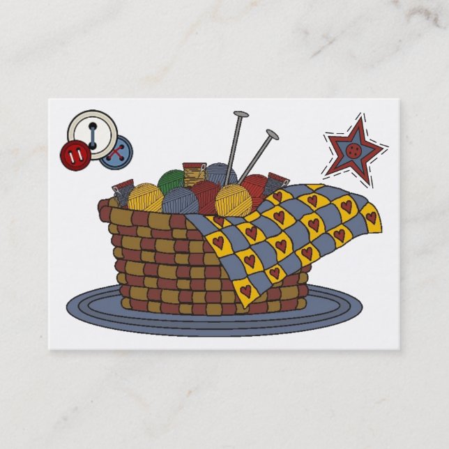 Tarjeta De Visita Tejido - Artesanía - Moda - SRF (Anverso)