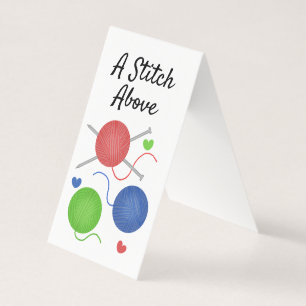 Tarjeta De Visita Tejido con amor