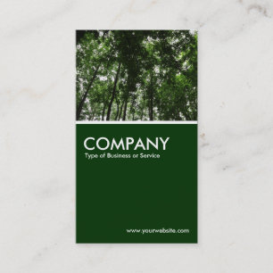 Tarjeta De Visita Tejido de bosque - Verde oscuro