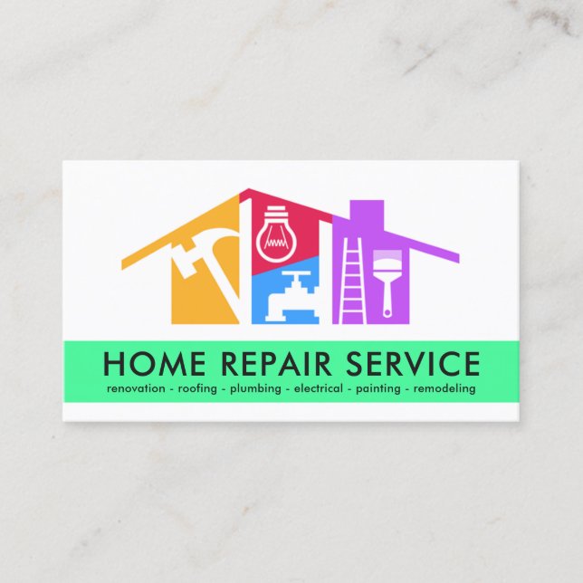 Tarjeta De Visita Tejido de herramientas de mano creativas (Anverso)