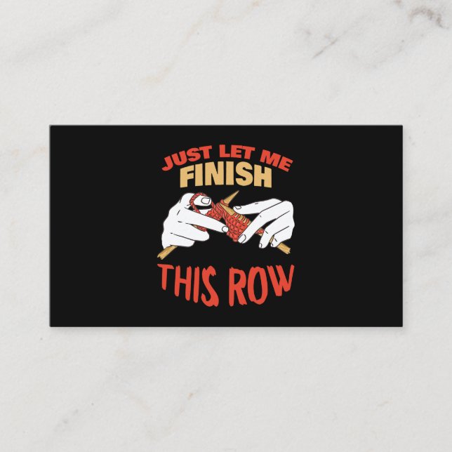 Tarjeta De Visita Tejido Funny Tejido L (Anverso)