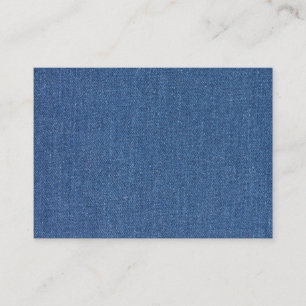 Tarjeta De Visita Tejido textil original azul moda jean denim