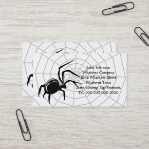 Tarjeta De Visita Tela de araña