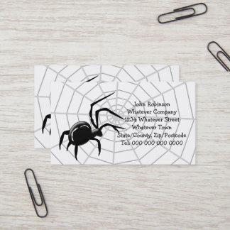 Tarjeta De Visita Tela de araña