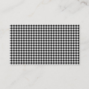 Tarjeta De Visita Tela de cuadros negros y blancos Figuras abstracta