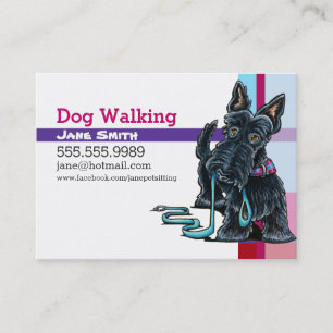 Tarjeta De Visita Tela escocesa de la púrpura del rosa del escocés