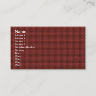 Tarjeta De Visita Tela roja