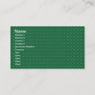 Tarjeta De Visita Tela verde
