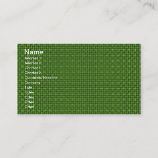 Tarjeta De Visita Tela verde