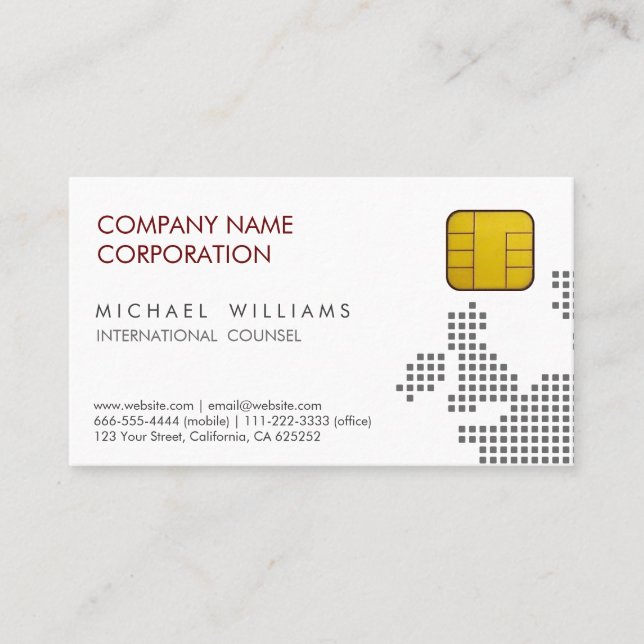 TARJETA DE VISITA TELECOMUNICACIONES CHIP SIM GSM TELÉFONO MÓVIL (Anverso)