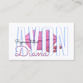 Tarjeta De Visita Teléfono con labios rosados