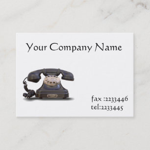 Tarjeta De Visita teléfono viejo