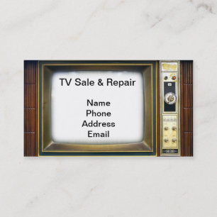 Tarjeta De Visita Televisión y servicio de la venta y de reparació